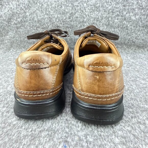 ✅Mens 12 Clarks Collection Touareg Vibe Bicycle Toe Derby Oxfords Ortholite Sole - Picture 8 of 13